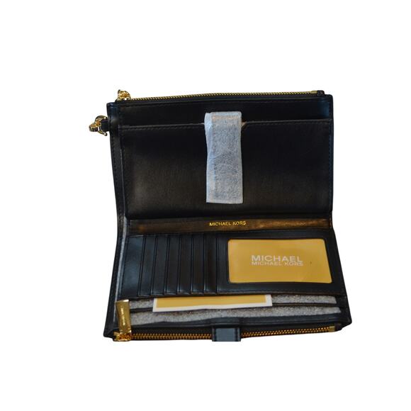 MICHAEL Michael Kors Adele Leather Leopard Print Calf Hair Smartphone Wallet - Picture 6 of 6